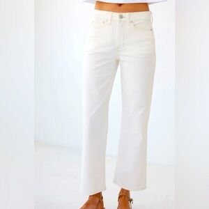 AYR Day spa denim. relaxed easy straight leg A slight crop hangs on your hips